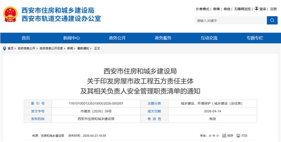 关于印发房屋市政工程五方责任主体及其相关负责人安全管理职责清单的通知.png