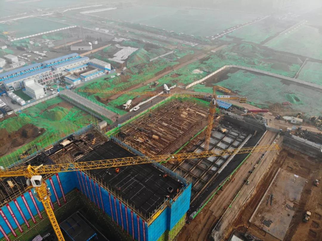 西安高新区第四完全中学施工现场图 西安高新区第四完全中学施工现场图