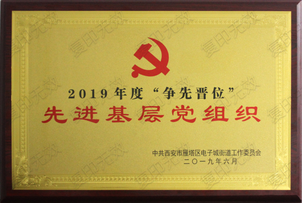 “2019年度争先晋位”先进基层党组织 “2019年度争先晋位”先进基层党组织
