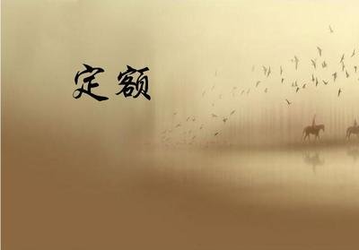 定额应用 定额应用