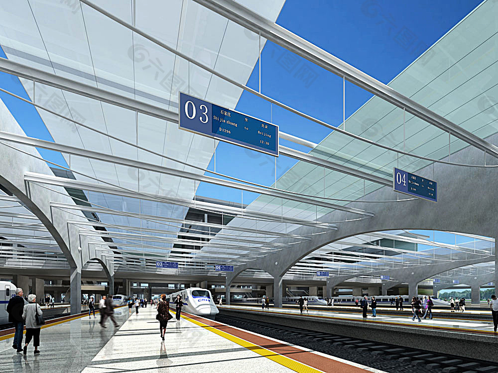 火车站效果图 火车站效果图
