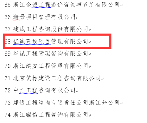 稳健发展,厚积薄发—亿诚公司再次荣登全国造价咨询企业百强榜 稳健发展,厚积薄发—亿诚公司再次荣登全国造价咨询企业百强榜