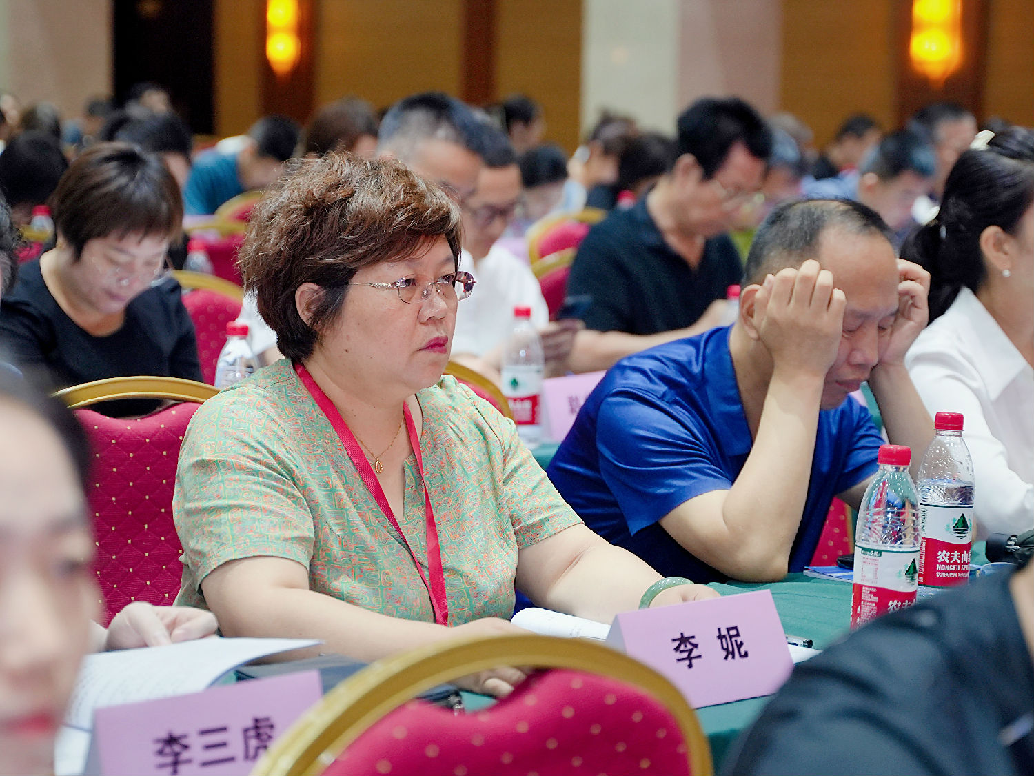 李妮董事长参加会议 李妮董事长参加会议